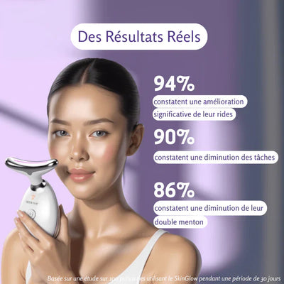 Appareil de Beauté Visage &amp; Cou – Raffermissant, Anti-Rides &amp; Réducteur de Double Menton
