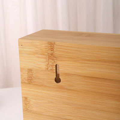 Organiseur 3-en-1 pour rouleaux – Bambou naturel &amp; découpe facile