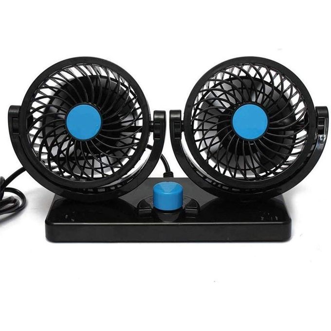 Double ventilateur pour voiture – Refroidissement puissant et orientable