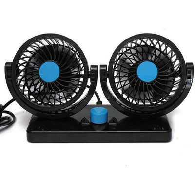 Double ventilateur pour voiture – Refroidissement puissant et orientable