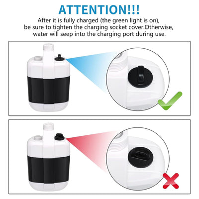 Douche Portable Rechargeable – Parfaite pour le Camping &amp; l’Extérieur (TK)