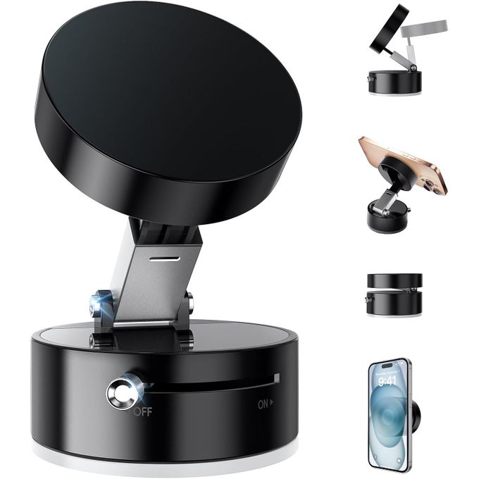 Support de Téléphone Magnétique à Ventouse – Fixation Ultra Puissante