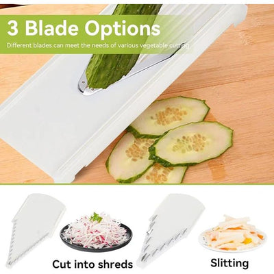 Mandoline V-Slicer Plus – Ensemble de découpe professionnel pour légumes