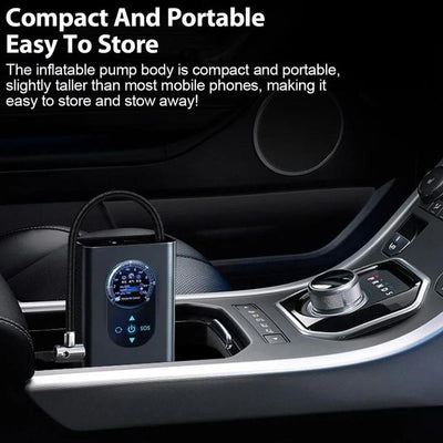 Compresseur d'Air Électrique Portable – Voiture, Moto, Vélo