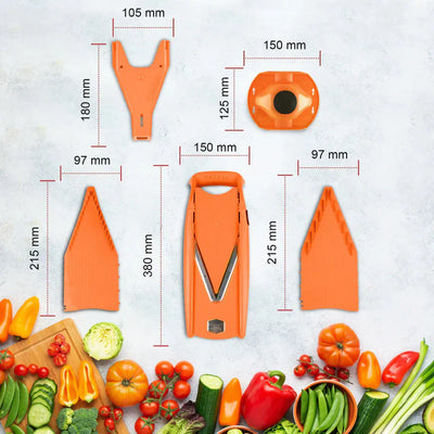 Coupe-légumes multifonction – Lames ultra-tranchantes &amp; design sécurisé