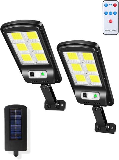 Lampe Solaire Extérieure à Télécommande &amp; Détecteur de Mouvement – Étanche IP65 (GA)