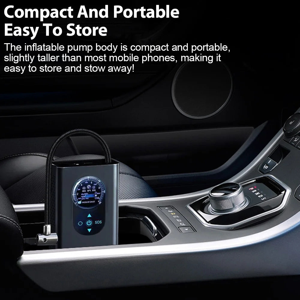 Compresseur d'Air Électrique Portable – Voiture, Moto, Vélo