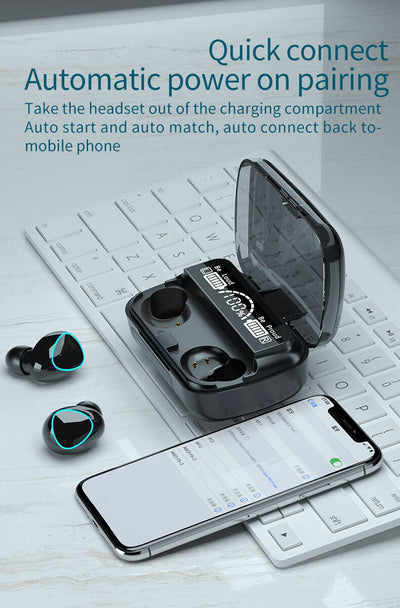 🎧 Écouteurs Bluetooth M10 – Son stéréo haute définition et autonomie XXL