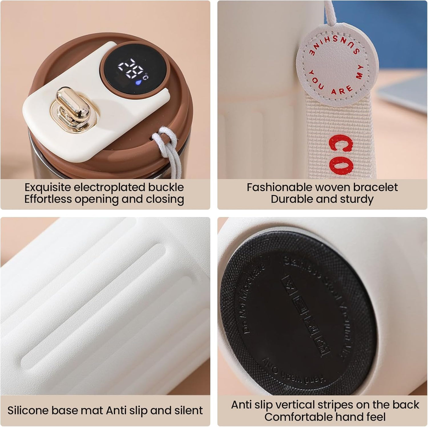Tasse à Café Intelligente 400 ml – Acier Inoxydable