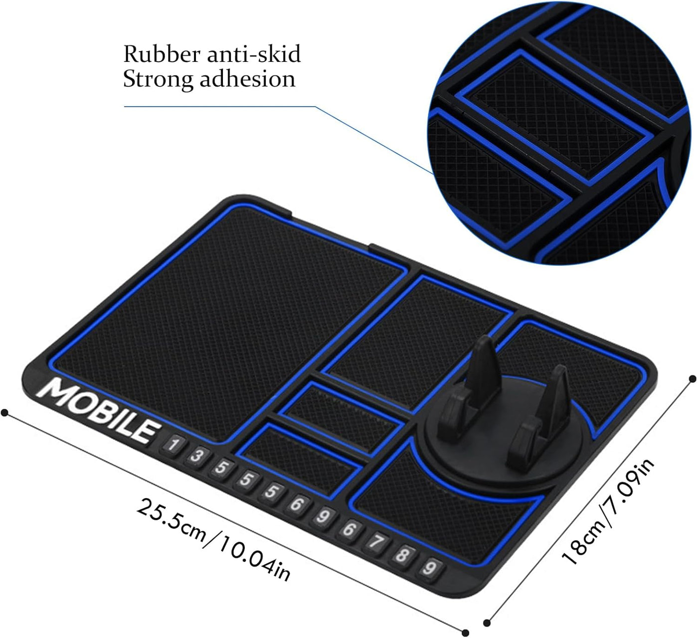 Tapis antidérapant multi-usages en silicone – Adhérence puissante et repositionnable GA