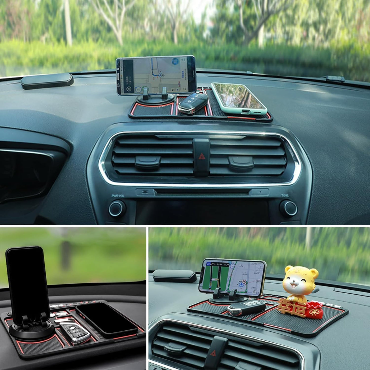Tapis antidérapant multi-usages en silicone – Adhérence puissante et repositionnable tk