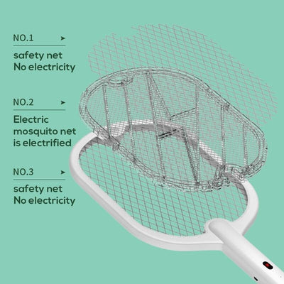Raquette anti-moustiques électrique USB