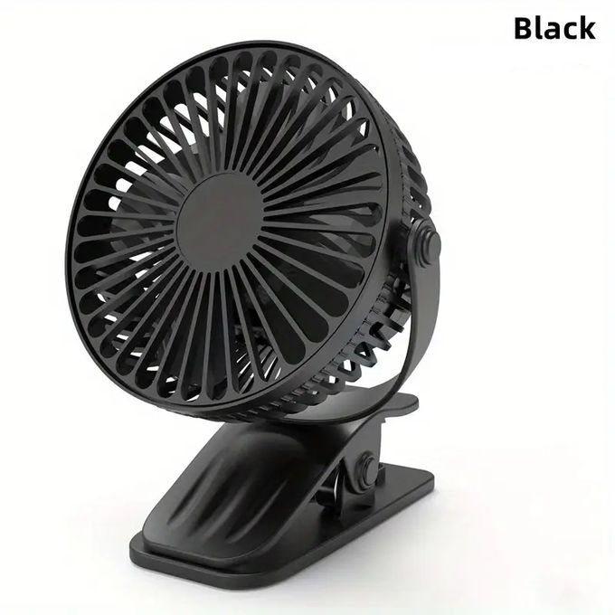 Mini ventilateur USB avec clip – Rechargeable &amp; rotatif 360°
