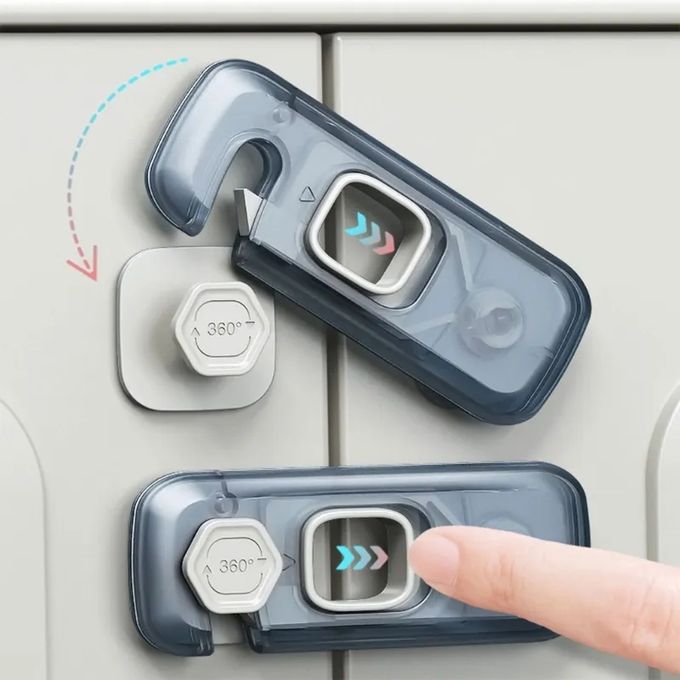 Verrou de sécurité multifonction – Protection enfants &amp; bébés