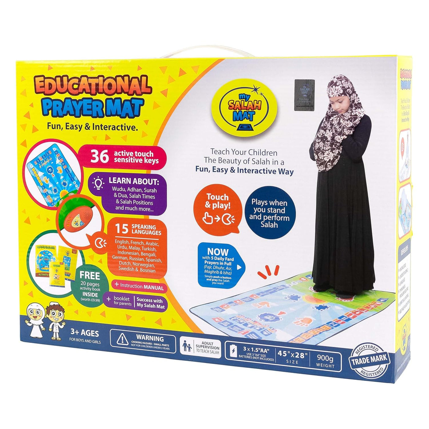 Tapis de Prière Électronique Intelligente – Apprentissage &amp; Couleurs