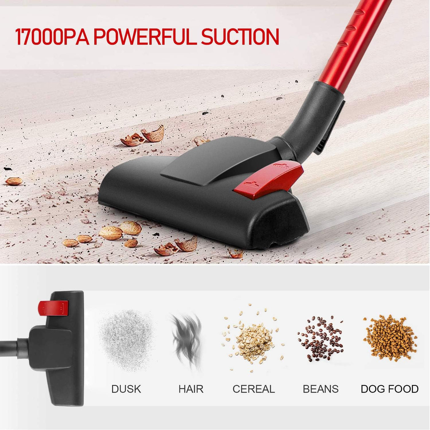 Aspirateur Kraft Line 12-en-1 – 3000W, Tube Aluminium & Filtre Cyclonique
