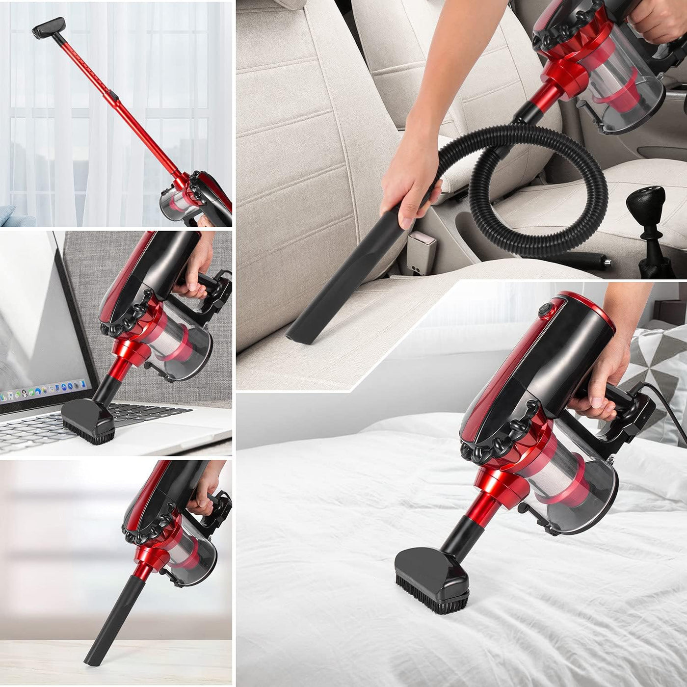 Aspirateur Kraft Line 12-en-1 – 3000W, Tube Aluminium & Filtre Cyclonique