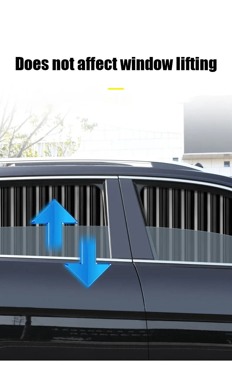 Rideaux Pare-Soleil Magnétiques 4 pcs – Protection UV pour Vitres Latérales
