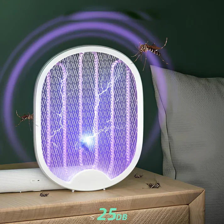 Raquette Électrique Anti-Moustiques – Éliminez les Insectes en Un Geste