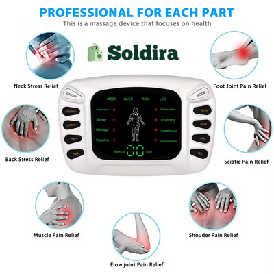 Masseur Électrique EMS 8 Modes – Thérapie Professionnelle pour Articulations et Muscles