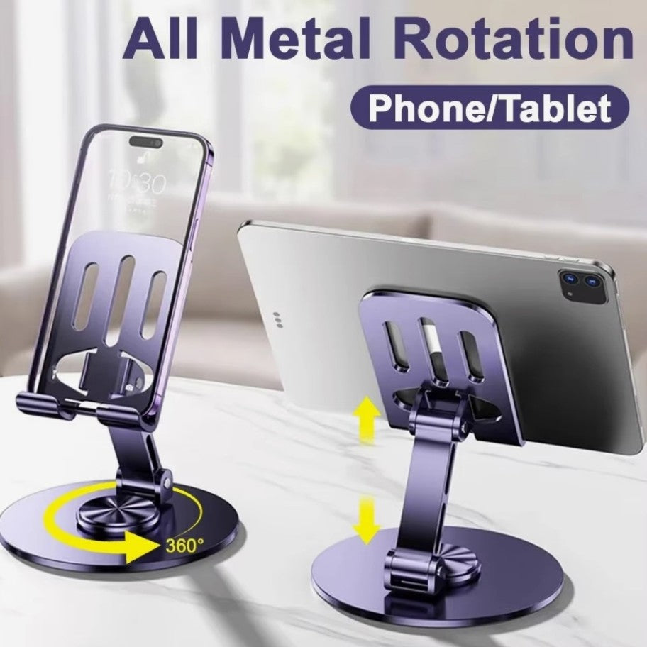 Support de Téléphone Métallique Réglable, Élégant et Pratique