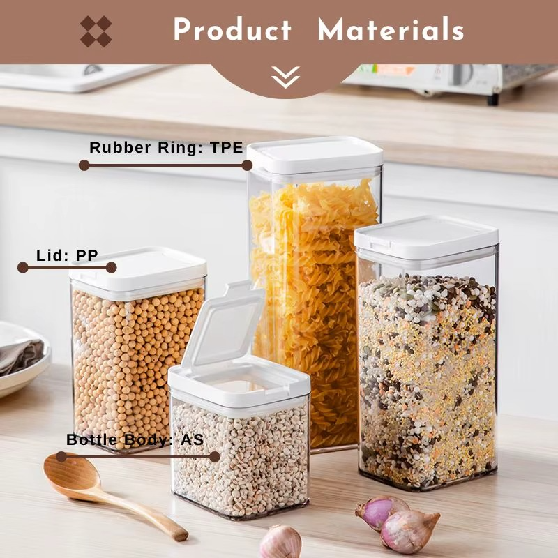 Boîtes de conservation alimentaires – 5 pièces empilables hermétiques