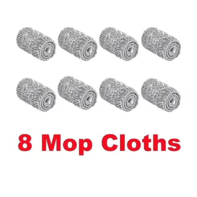 Vadrouille Plate Rotative 360° avec Seau Auto-Essoreur – 6 Tampons Microfibre GA