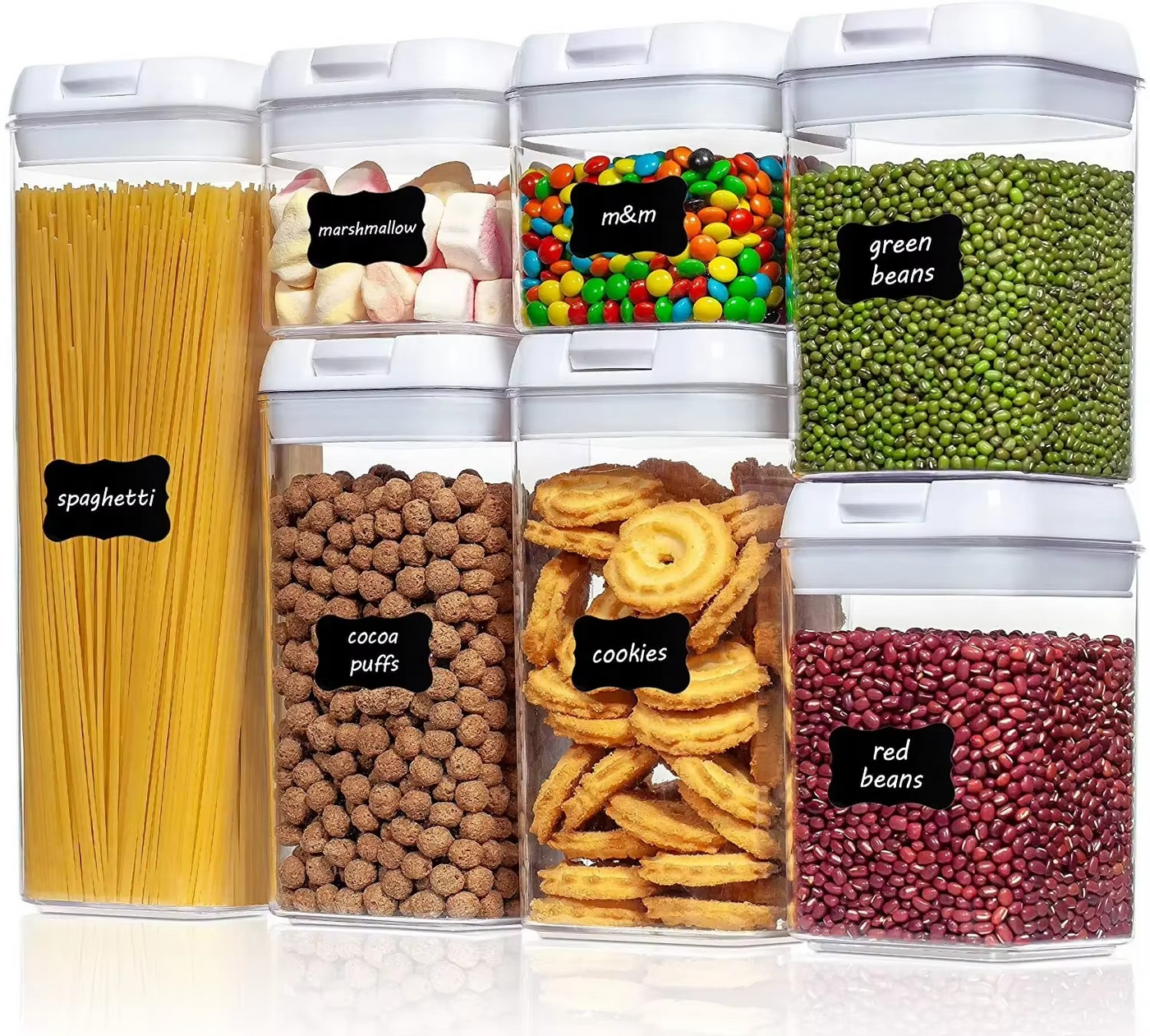 Boîtes de conservation alimentaires – 5 pièces empilables hermétiques