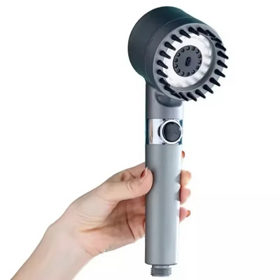 Pommeau de Douche à Filtre Haute Pression – 3 Modes avec Brosse de Massage