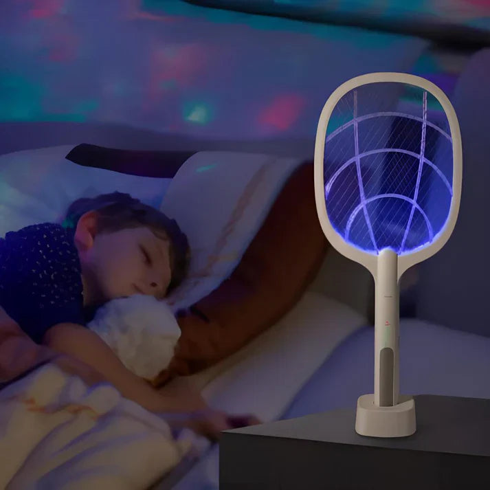 Raquette Électrique Anti-Moustiques – Éliminez les Insectes en Un Geste