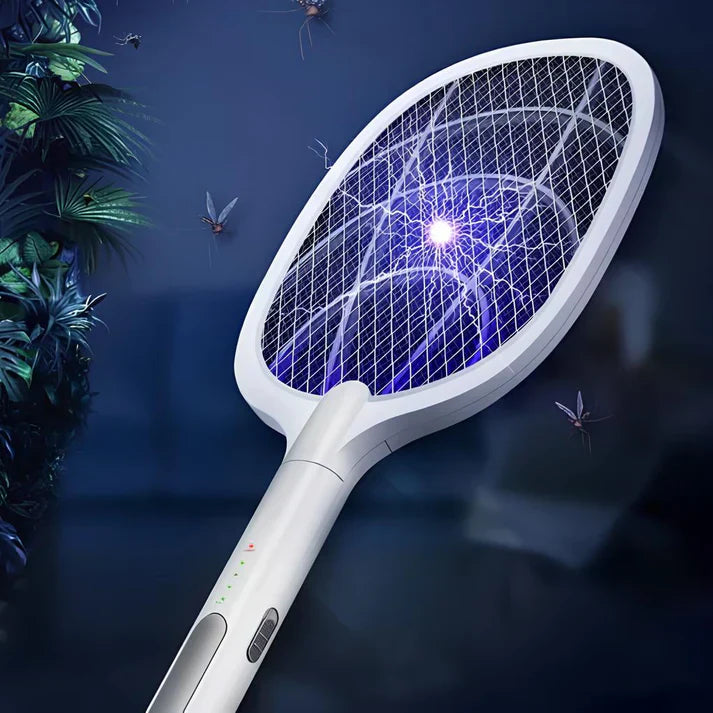 Raquette Électrique Anti-Moustiques – Éliminez les Insectes en Un Geste
