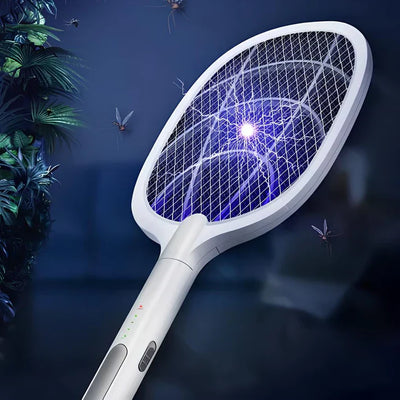 Raquette Électrique Anti-Moustiques – Éliminez les Insectes en Un Geste