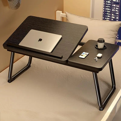 Table Pliante Réglable Multifonction – Bureau Portable Ergonomique avec Porte-Gobelet (TK)
