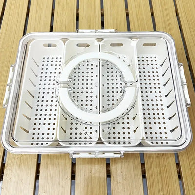 Boîte de rangement compartimentée pour réfrigérateur – Organisation optimale &amp; fraîcheur prolongée