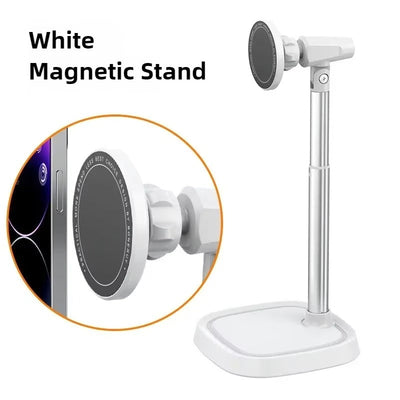 Support Téléphone Magnétique en Aluminium – Réglable, Stable et Élégant
