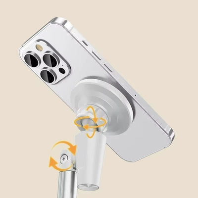 Support Téléphone Magnétique en Aluminium – Réglable, Stable et Élégant