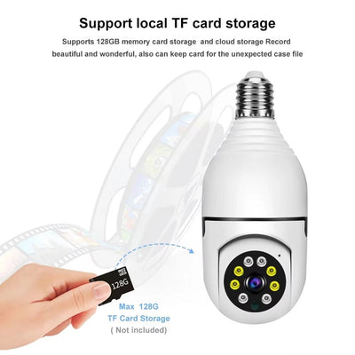 Caméra Ampoule 360° WiFi – Sécurité Discrète &amp; Intelligente (GA)