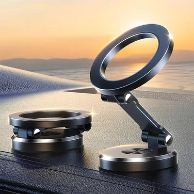 Support de Téléphone Magnétique pour Voiture – Rotation 1080° | Universel iPhone &amp; Android