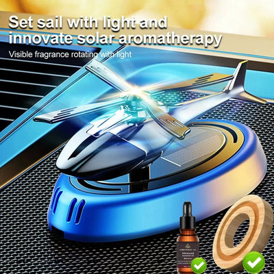 Désodorisant Solaire pour Voiture – Hélicoptère Rotatif Aromathérapie