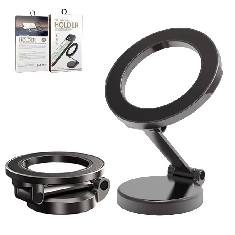 Support de Téléphone Magnétique pour Voiture – Rotation 1080° | Universel iPhone &amp; Android