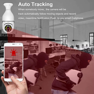Caméra Ampoule 360° WiFi – Sécurité Discrète &amp; Intelligente (GA)