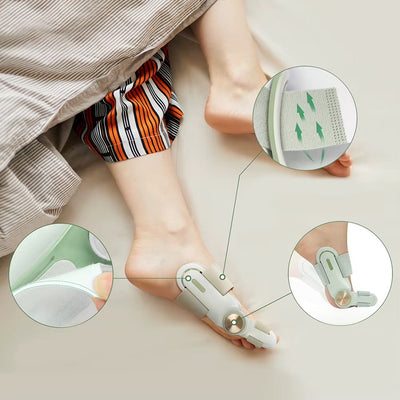 Correcteur d’orteil (Hallux Valgus) – Orthèse ajustable &amp; rotative 180°