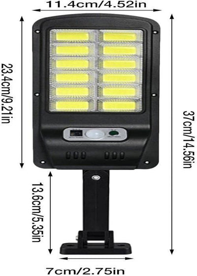 Lampe Solaire Extérieure à Télécommande &amp; Détecteur de Mouvement – Étanche IP65 (GA)