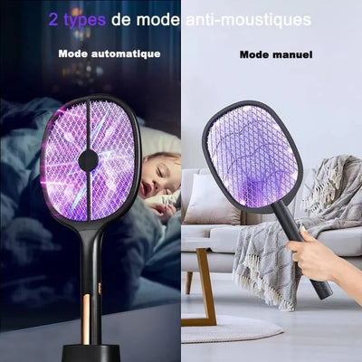 Raquette Électrique Anti-Moustiques – Éliminez les Insectes en Un Geste